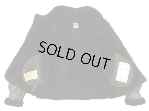 画像4: 90'S AVIREX B-3 リアルムートン フライトジャケット ブラック USA製 (VINTAGE)