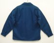 画像3: 70'S PENDLETON "BOARD SHIRT" ウール オープンカラーシャツ ブルー USA製 (VINTAGE)