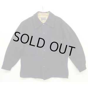 画像: 70'S PENDLETON ウール 2ポケット スナップボタン ショート丈 ジャケット ネイビー USA製 (VINTAGE)