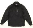 画像1: 90'S PATAGONIA 襟裏ロゴ レギュレーターフリース R2ジャケット プルオーバー 初期モデル ブラック USA製 (VINTAGE)