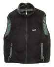 画像1: 90'S PATAGONIA "初期型" 裏地P.E.F レトロX ベスト ブラック USA製 (VINTAGE)