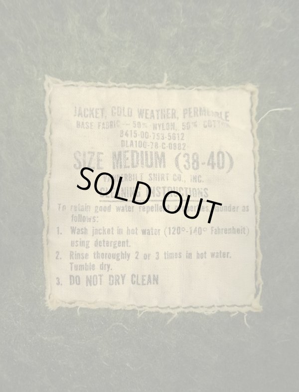 画像2: 70'S アメリカ軍 US NAVY "A-2" 背面ステンシル デッキジャケット ミリタリーグリーン (VINTAGE)