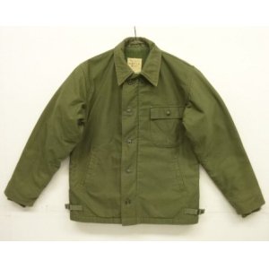 画像: 70'S アメリカ軍 US NAVY "A-2" 背面ステンシル デッキジャケット ミリタリーグリーン (VINTAGE)