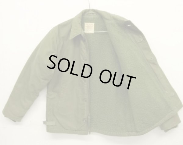 画像4: 70'S アメリカ軍 US NAVY "A-2" 背面ステンシル デッキジャケット ミリタリーグリーン (VINTAGE)