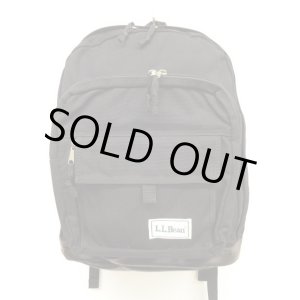 画像: 90'S LL Bean 底レザー ナイロン バックパック ブラック (VINTAGE)