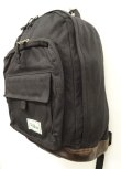 画像2: 90'S LL Bean 底レザー ナイロン バックパック ブラック (VINTAGE)