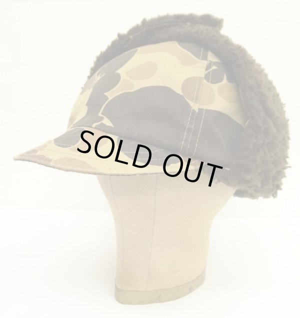 画像5: 80'S COLUMBIA "GORE-TEX" 裏地ボアフリース 耳当て付き 2WAYキャップ ダックハンターカモ USA製 (VINTAGE)