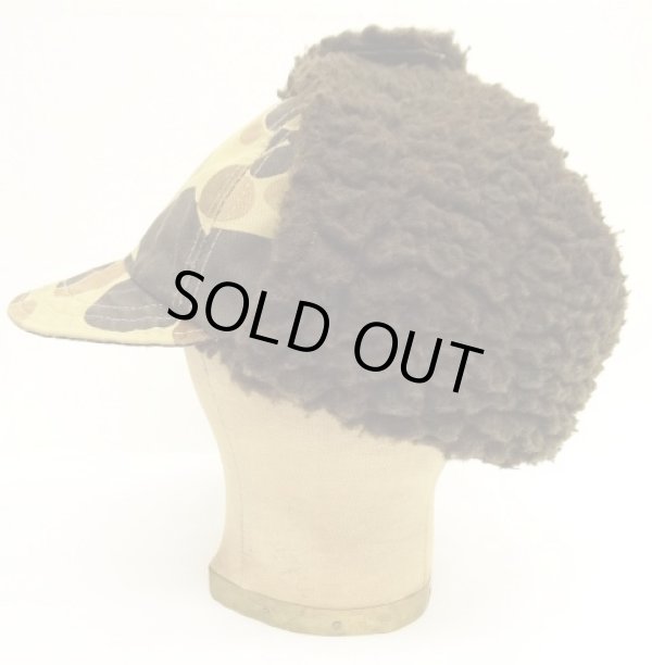 画像6: 80'S COLUMBIA "GORE-TEX" 裏地ボアフリース 耳当て付き 2WAYキャップ ダックハンターカモ USA製 (VINTAGE)