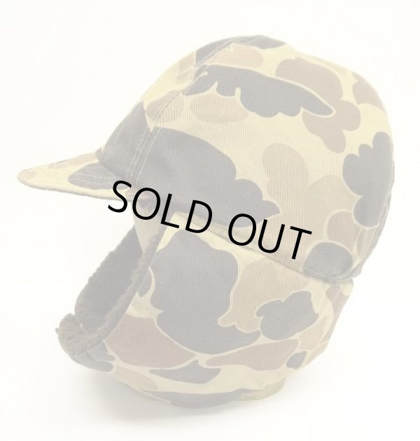 画像3: 80'S COLUMBIA "GORE-TEX" 裏地ボアフリース 耳当て付き 2WAYキャップ ダックハンターカモ USA製 (VINTAGE)