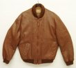 画像1: 80'S BANANA REPUBLIC 初期タグ 裏地付き レザージャケット ブラウン (VINTAGE)