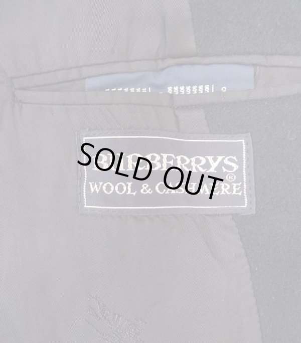 画像3: 80'S BURBERRYS ウール/カシミア バルマカーンコート ネイビー イングランド製 (VINTAGE)