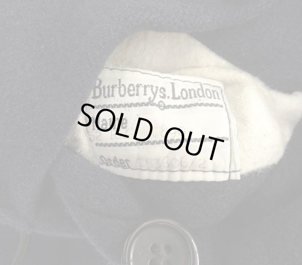 画像4: 80'S BURBERRYS ウール/カシミア バルマカーンコート ネイビー イングランド製 (VINTAGE)