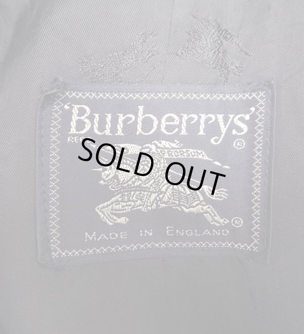 画像2: 80'S BURBERRYS ウール/カシミア バルマカーンコート ネイビー イングランド製 (VINTAGE)
