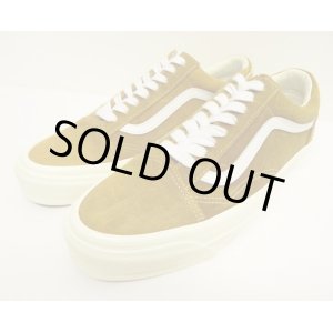 画像: VANS "SALES SAMPLE" OLD SKOOL ワックスレザー スニーカー ゴールデンブラウン (一点物/NEW)