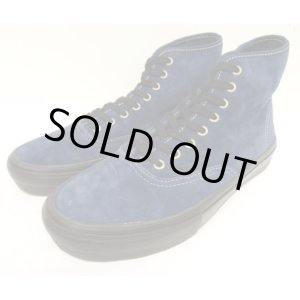 画像: VANS "SALES SAMPLE" SKATE AUTHENTIC HIGH スウェード スニーカー ネイビー (一点物/NEW)