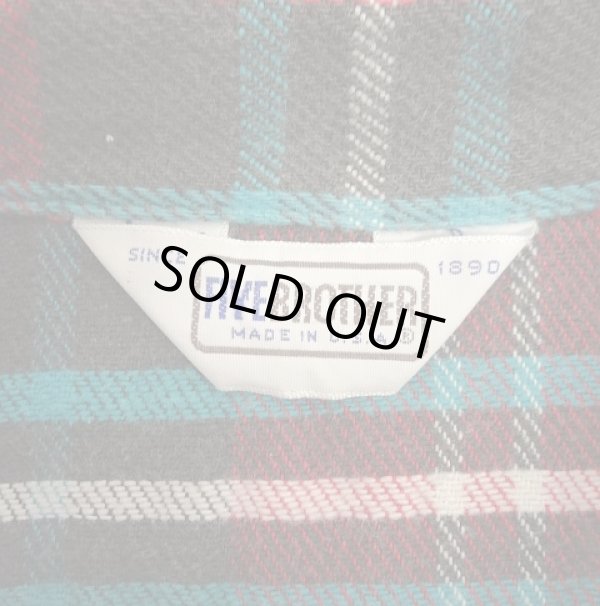 画像2: 80'S FIVE BROTHER 三角タグ ヘビーフランネル ワークシャツ チェック柄 USA製 (VINTAGE)