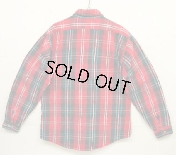 画像4: 80'S FIVE BROTHER 三角タグ ヘビーフランネル ワークシャツ チェック柄 USA製 (VINTAGE)