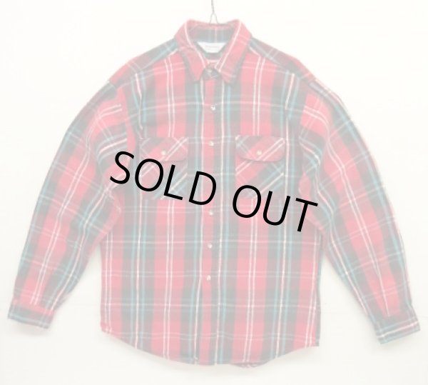 画像1: 80'S FIVE BROTHER 三角タグ ヘビーフランネル ワークシャツ チェック柄 USA製 (VINTAGE)