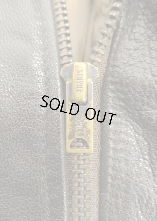 画像3: 80'S LL Bean "THINSULATE入り" A-2 レザー フライトジャケット ダークブラウン USA製 (VINTAGE)