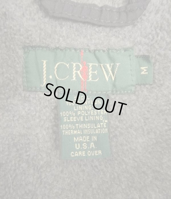 画像2: 90'S J.CREW 旧タグ 裏地フリース ナイロン ドリズラージャケット ブラック USA製 (VINTAGE)