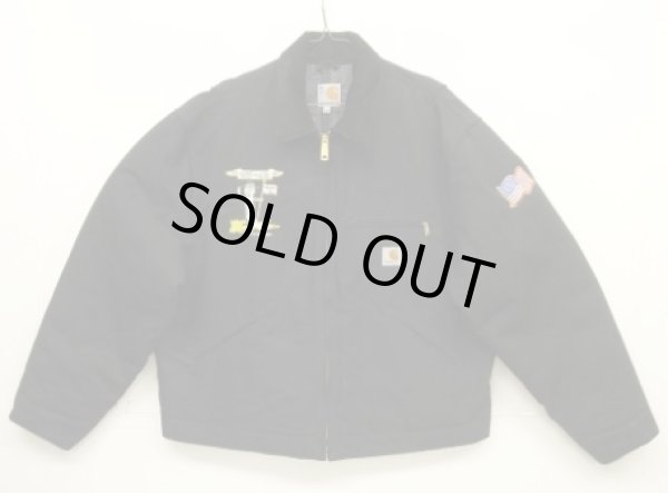 画像1: CARHARTT "DETROIT JACKET" 裏地ブランケット ダックジャケット ブラック USA製 (DEADSTOCK)