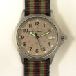 画像1: LL Bean リボンベルト カレンダー付き フィールドウォッチ 時計 フランス製ムーブメント (VINTAGE)