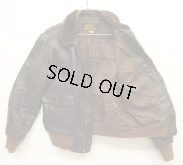 画像4: 70'S EDDIE BAUER "G-1" 黒タグ チンスト付き レザー フライトジャケット ブラウン (VINTAGE)