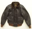 画像1: 70'S EDDIE BAUER "G-1" 黒タグ チンスト付き レザー フライトジャケット ブラウン (VINTAGE)