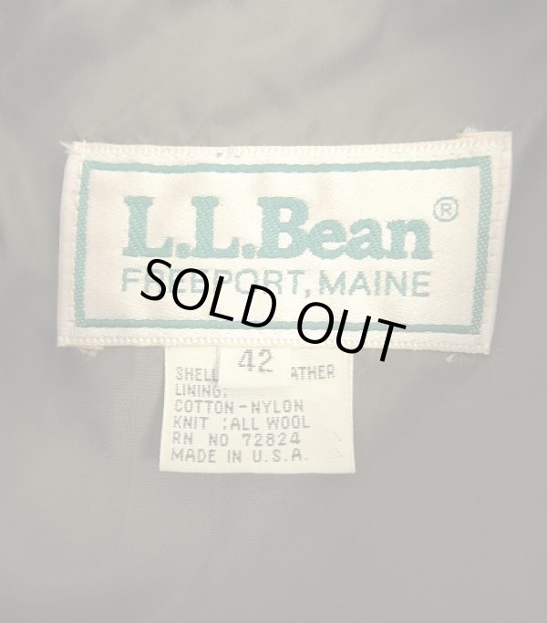 画像2: 80'S LL Bean "A-2" レザー フライトジャケット ダークブラウン USA製 (MINT CONDITION)