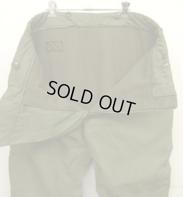 画像3: 50'S アメリカ軍 BUAERO US NAVY "WL-1" 黒タグ 裏地ウール フライトトラウザーズ (VINTAGE)