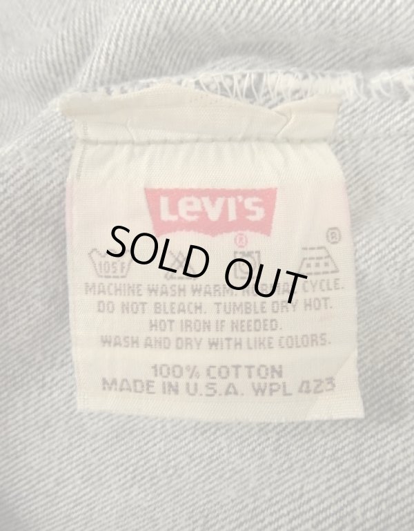 画像2: 90'S LEVIS 501 デニム 先染めブラック W38L32 USA製 (VINTAGE)
