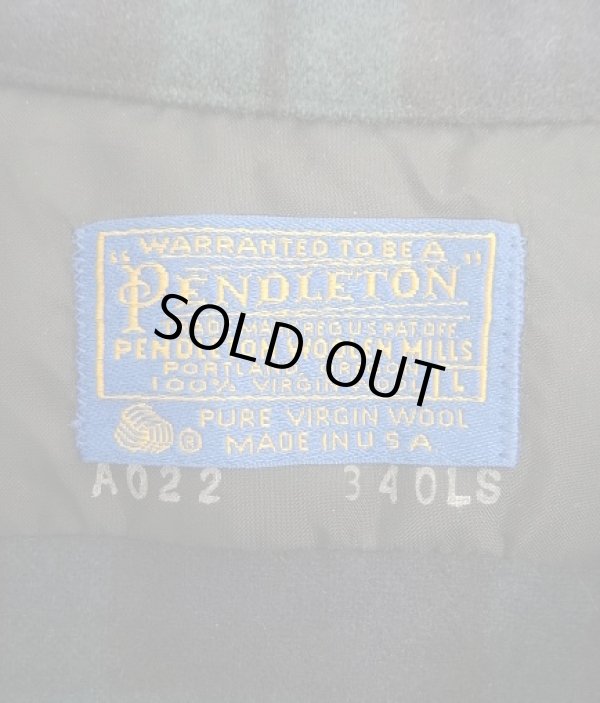 画像2: 70'S PENDLETON "BOARD SHIRT" ウール オープンカラーシャツ ブラックウォッチ USA製 (VINTAGE)