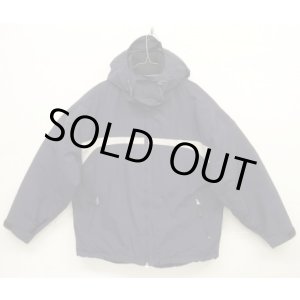 画像: 00'S GAP 旧タグ 裏フリース フード付き ナイロンジャケット ネイビー/ホワイト (VINTAGE)