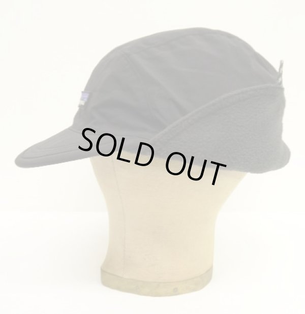 画像5: PATAGONIA "SHELLED SYNCHILLA DUCKBILL CAP" 内側フリース ナイロンキャップ ブラック (VINTAGE)