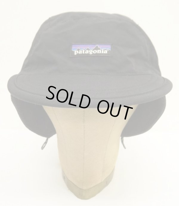 画像2: PATAGONIA "SHELLED SYNCHILLA DUCKBILL CAP" 内側フリース ナイロンキャップ ブラック (VINTAGE)