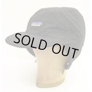 画像: PATAGONIA "SHELLED SYNCHILLA DUCKBILL CAP" 内側フリース ナイロンキャップ ブラック (VINTAGE)