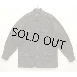 画像: 90'S RALPH LAUREN コットンツイル サファリジャケット ブラック (VINTAGE)