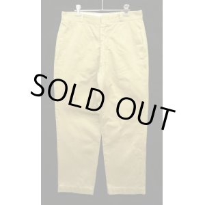画像: 60'S アメリカ軍 US ARMY コットン100% チノパンツ PRENTICE製アルミジップ W34L29 (VINTAGE)