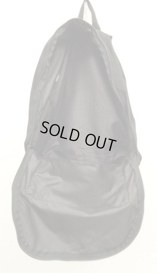 画像6: 80'S EASTPAK 旧タグ ボトムレザー ナイロン バックパック ブラック USA製 (VINTAGE)