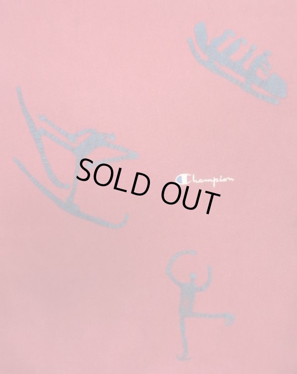 画像5: 90'S CHAMPION "両面＆右袖プリント" 刺繍タグ リバースウィーブ ダークレッド USA製 (VINTAGE)