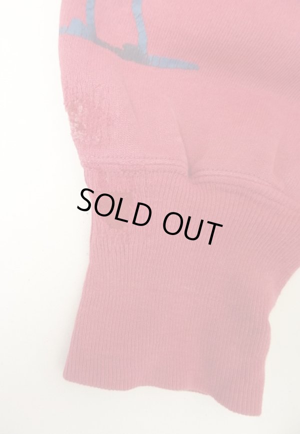 画像8: 90'S CHAMPION "両面＆右袖プリント" 刺繍タグ リバースウィーブ ダークレッド USA製 (VINTAGE)