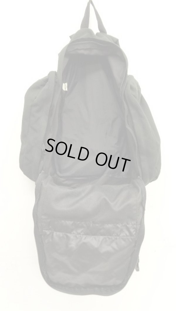 画像6: 80'S EASTPAK 旧タグ 両サイド収納付き ナイロン バックパック ブラック USA製 (VINTAGE)