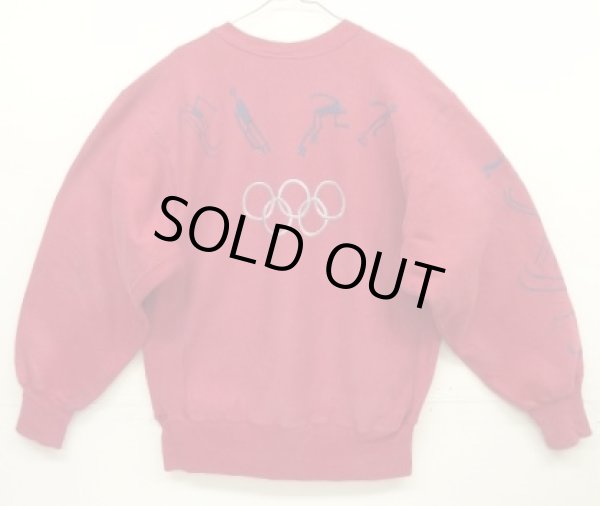 画像6: 90'S CHAMPION "両面＆右袖プリント" 刺繍タグ リバースウィーブ ダークレッド USA製 (VINTAGE)