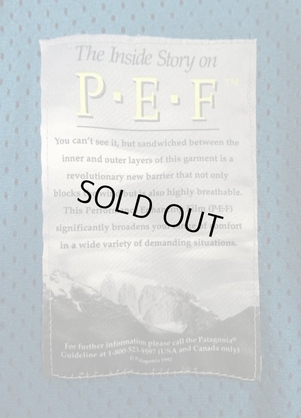 画像6: 90'S PATAGONIA ”旧タグ" 初期レトロX 裏地P.E.F フリースジャケット ダークブルー/ブラック USA製 (VINTAGE)