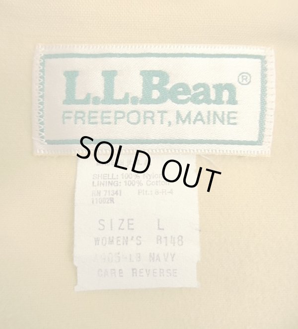 画像2: 80'S LL Bean チンスト付き ナイロン コーチジャケット ネイビー USA製 (VINTAGE)