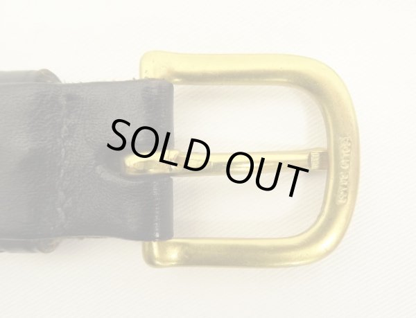 画像6: 90'S LL Bean "SOLID BRASSバックル" メッシュレザーベルト ブラック USA製 (VINTAGE)