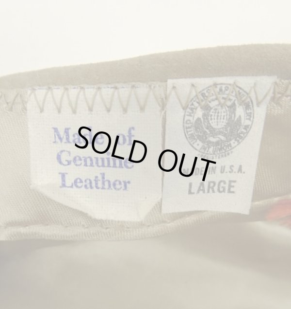 画像8: 80'S LL Bean "HAND TAILORED" レザー ハンチング ベージュ USA製 (DEADSTOCK)