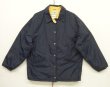 画像1: 80'S LL Bean チンスト付き ナイロン コーチジャケット ネイビー USA製 (VINTAGE)