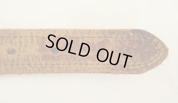 画像3: 90'S LL Bean "SOLID BRASSバックル" メッシュレザーベルト ブラウン USA製 (VINTAGE)