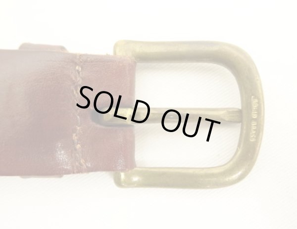 画像6: 90'S LL Bean "SOLID BRASSバックル" メッシュレザーベルト ブラウン USA製 (VINTAGE)